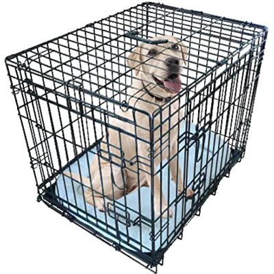 Ellie-Bo XL Cage pour chien pliable avec coussin en fausse laine Ellie-Bo XL Cage pour chien pliable avec coussin en fausse laine