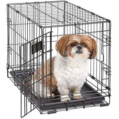 MidWest Homes for Pets iCrate Cage pliable pour chien XS 59 cm avec panneau de séparation, plateau anti-fuite et fermetures sécurisées, en fil métallique, portable et facile à assembler MidWest Homes for Pets iCrate Cage pliable pour chien XS 59 cm avec panneau de séparation, plateau anti-fuite et fermetures sécurisées, en fil métallique, portable et facile à assembler