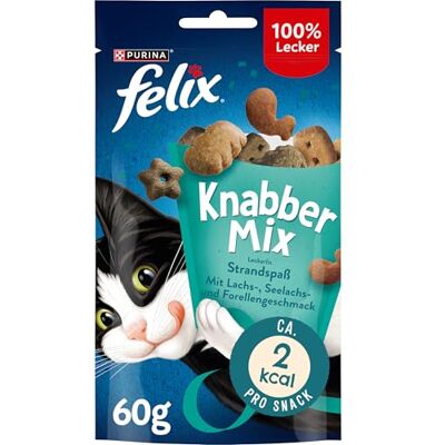 Felix KnabberMix friandises pour Chat, Lot de 8 (Sachet de 8 x 60 g) Felix KnabberMix friandises pour Chat, Lot de 8 (Sachet de 8 x 60 g)