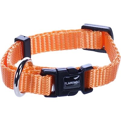 Collier pour Chien Flamingo - Ziggi Nylon 10mm 15-25cm Orange Collier pour Chien Flamingo - Ziggi Nylon 10mm 15-25cm Orange