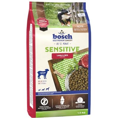 Bosch HPC Sensitive Agneau & riz Nourriture sèche pour chiens sensibles à la nutrition de toutes races 1 x 3 kg Bosch HPC Sensitive Agneau & riz Nourriture sèche pour chiens sensibles à la nutrition de toutes races 1 x 3 kg