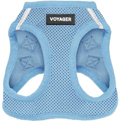 Best Pet Supplies Voyager Step-in Air Harness All Weather Mesh, Reflective, No Pull Harness for Dogs, Cats Secure with Hook & Loop Fastener, Buckle, Double D-Rings Baby Blue, S Best Pet Supplies Voyager Step-in Air Harness All Weather Mesh, Reflective, No Pull Harness for Dogs, Cats Secure with Hook & Loop Fastener, Buckle, Double D-Rings Baby Blue, S