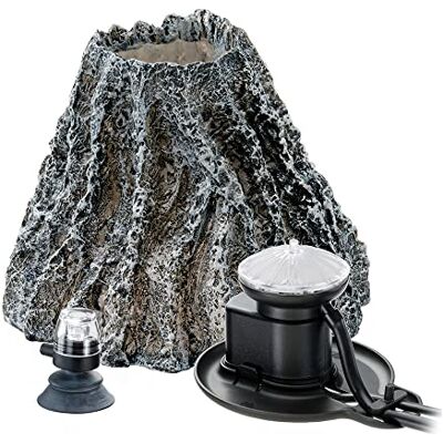 Hydor Ferplast Ferplast Kit décoration Aquarium Kit Box Volcano SHOW, Volcan, en résine non toxique, avec aérateur et diffuseur à bulles, lumière LED rouge Hydor Ferplast Ferplast Kit décoration Aquarium Kit Box Volcano SHOW, Volcan, en résine non toxique, avec aérateur et diffuseur à bulles, lumière LED rouge