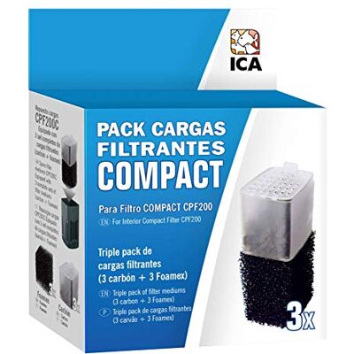 ICA Pack 3 x 2 Charges Filtre Compact 200 90 g ICA Pack 3 x 2 Charges Filtre Compact 200 90 g