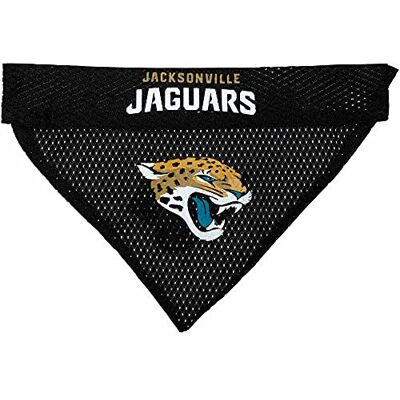 Pets First Bandana réversible pour chien de la NFL Jacksonville Jaguars Bandana de sport double face avec logo de l'équipe brodé de qualité supérieure Taille S/M Pets First Bandana réversible pour chien de la NFL Jacksonville Jaguars Bandana de sport double face avec logo de l'équipe brodé de qualité supérieure Taille S/M