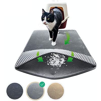 riijk Tapis de litière pour chat 75 x 58 cm XXL Tapis de litière parfait pour un appartement propre riijk Tapis de litière pour chat 75 x 58 cm XXL Tapis de litière parfait pour un appartement propre