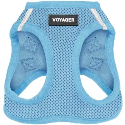 Best Pet Supplies Voyager Step-in Air Harness All Weather Mesh, Reflective, No Pull Harness for Dogs, Cats Secure with Hook & Loop Fastener, Buckle, Double D-Rings Baby Blue, S Best Pet Supplies Voyager Step-in Air Harness All Weather Mesh, Reflective, No Pull Harness for Dogs, Cats Secure with Hook & Loop Fastener, Buckle, Double D-Rings Baby Blue, S