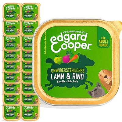 Edgard & Cooper Nourriture humide pour chien (agneau et bœuf, 150 g x 11), sans céréales, ingrédients naturels et viande fraîche, riche en acides aminés essentiels Edgard & Cooper Nourriture humide pour chien (agneau et bœuf, 150 g x 11), sans céréales, ingrédients naturels et viande fraîche, riche en acides aminés essentiels