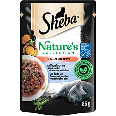 Sheba ® Nature's Collection Sachets en sauce avec thon MSC 1 x 85 g Sheba ® Nature's Collection Sachets en sauce avec thon MSC 1 x 85 g