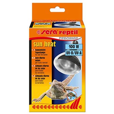 sera Reptil Sun Heat Lampe de jour pour terrarium Noir 100 W sera Reptil Sun Heat Lampe de jour pour terrarium Noir 100 W