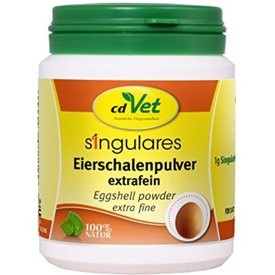 cdVet Singulière Poudre de Coquille d'oeuf Extra Fine 90g Complément Alimentaire pour Chiens et Chats grâce au Calcium et aux minéraux cdVet Singulière Poudre de Coquille d'oeuf Extra Fine 90g Complément Alimentaire pour Chiens et Chats grâce au Calcium et aux minéraux