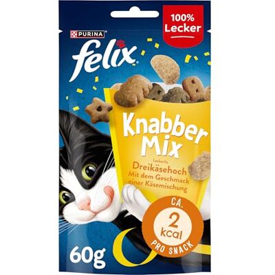 Felix KnabberMix friandises pour Chat, Lot de 8 (Sachet de 8 x 60 g) Felix KnabberMix friandises pour Chat, Lot de 8 (Sachet de 8 x 60 g)
