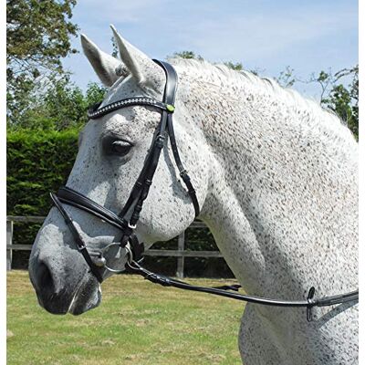 Rhinegold Anatomic Bridle-Extra Full-Havana Bride 0 Rhinegold Anatomic Bridle-Extra Full-Havana Bride 0