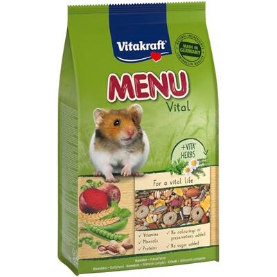 Vitakraft Menu Alimentation complète pour Hamster 1kg Vitakraft Menu Alimentation complète pour Hamster 1kg