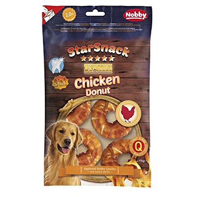 Nobby STARSNACK Barbecue Chicken Donut pour tous les chiens, env. Ø 5 cm, 1 sachet de 5 pièces (1 x env. 110 g) Nobby STARSNACK Barbecue Chicken Donut pour tous les chiens, env. Ø 5 cm, 1 sachet de 5 pièces (1 x env. 110 g)