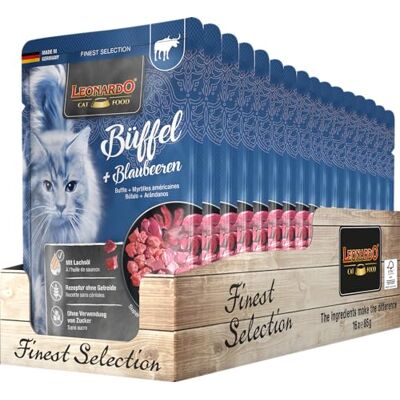 Leonardo Sélection Fine - Nourriture humide premium pour chats - Pack de 16 sachets - Délicieux Leonardo Sélection Fine - Nourriture humide premium pour chats - Pack de 16 sachets - Délicieux