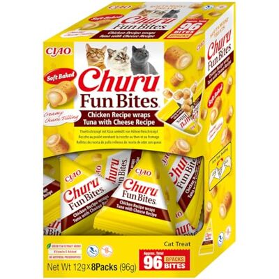 INABA CIAO - Collations pour chats - Snacks délicieux pour chats - Pack 8 x 12g INABA CIAO - Collations pour chats - Snacks délicieux pour chats - Pack 8 x 12g
