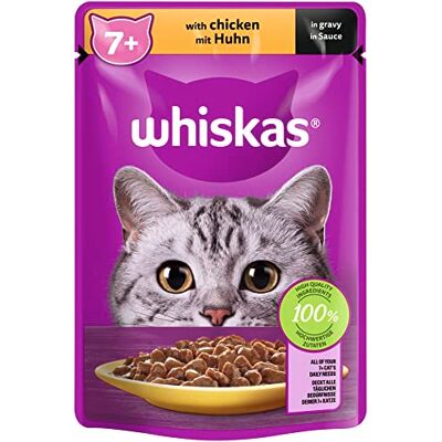 whiskas 7+ Nourriture pour chat au poulet en sauce, 85 g whiskas 7+ Nourriture pour chat au poulet en sauce, 85 g