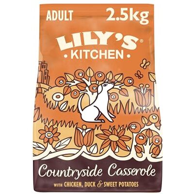 Lily's Kitchen Poulet, Canard & Patate Douce Ragoût Campagne Naturel Sans Céréales - 2,5 kg Lily's Kitchen Poulet, Canard & Patate Douce Ragoût Campagne Naturel Sans Céréales - 2,5 kg