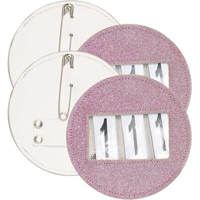Imperial Riding IRH Lot de 2 numéros de dossard ronds à paillettes avec paillettes, 3 chiffres, rose, taille unique Imperial Riding IRH Lot de 2 numéros de dossard ronds à paillettes avec paillettes, 3 chiffres, rose, taille unique