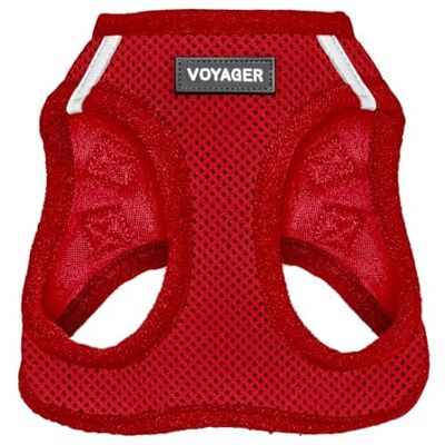 Best Pet Supplies Voyager Step-in Air Harnais en maille résistante aux intempéries, réfléchissant, anti-traction et sécurisé pour chiens et chats de petite et moyenne taille, rouge, taille L Best Pet Supplies Voyager Step-in Air Harnais en maille résistante aux intempéries, réfléchissant, anti-traction et sécurisé pour chiens et chats de petite et moyenne taille, rouge, taille L