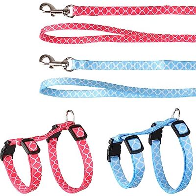 FLAMINGO Harnais avec Laisse Chat Petit Chien Harnais Chaton Réglable Gilet Refléchissant Respirant Chaton 15-25cm -2 Couleurs (Pas de Choix de Couleur Possible), Taille Unique FLAMINGO Harnais avec Laisse Chat Petit Chien Harnais Chaton Réglable Gilet Refléchissant Respirant Chaton 15-25cm -2 Couleurs (Pas de Choix de Couleur Possible), Taille Unique
