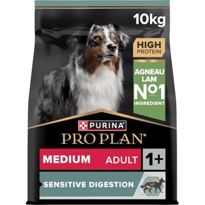 Pro Plan Purina Medium Adult Sensitive Digestion Agneau Chien 10 kg Nourriture sèche Pro Plan Purina Medium Adult Sensitive Digestion Agneau Chien 10 kg Nourriture sèche