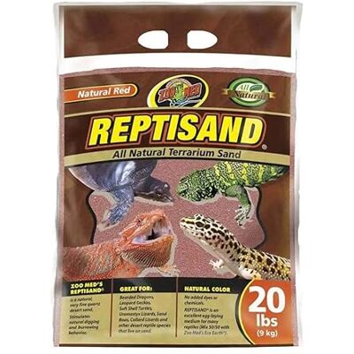 Zoo Med Reptisand Sable pour Reptile/Amphibien Natural Red 9 kg Zoo Med Reptisand Sable pour Reptile/Amphibien Natural Red 9 kg