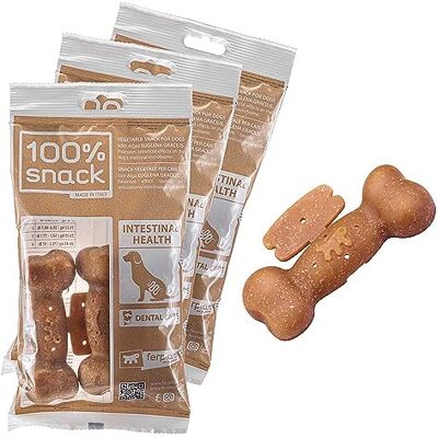 Ferplast Snack chien Snack naturel pour chien Snack Hygiène buccale Taille moyenne pour la santé intestinale avec algue Euglena Kit de 3 paquets de 315 g Ferplast Snack chien Snack naturel pour chien Snack Hygiène buccale Taille moyenne pour la santé intestinale avec algue Euglena Kit de 3 paquets de 315 g