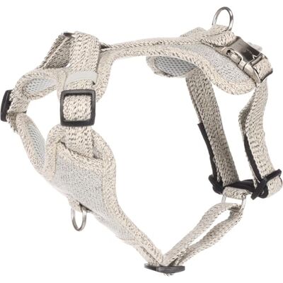 FLAMINGO Harnais pour chien Lago blanc et noir, taille S Réglable en continu Boucle à clic chromée Avec néoprène doux à l'intérieur de la sangle abdominale A : 31-49 cm B : 40-60 cm x 20 mm FLAMINGO Harnais pour chien Lago blanc et noir, taille S Réglable en continu Boucle à clic chromée Avec néoprène doux à l'intérieur de la sangle abdominale A : 31-49 cm B : 40-60 cm x 20 mm
