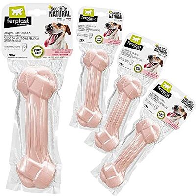Ferplast Goodbite Natural L jeu de bot d'hygiène bucco-dentaire, jambon, gros chien, 16-30 kg, 4 pièces à 140 g, total 560 g Ferplast Goodbite Natural L jeu de bot d'hygiène bucco-dentaire, jambon, gros chien, 16-30 kg, 4 pièces à 140 g, total 560 g