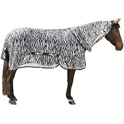Kerbl RugBe Zebra Couverture anti-mouches pour cheval avec partie du cou 155 cm Kerbl RugBe Zebra Couverture anti-mouches pour cheval avec partie du cou 155 cm