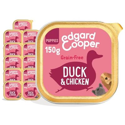 Edgard & Cooper Edgard Cooper Nourriture humide naturelle pour chien (canard et poulet, 11 x 150 g) sans céréales et sans gluten, ingrédients naturels et viande fraîche, plein d'acides aminés essentiels pour un Edgard & Cooper Edgard Cooper Nourriture humide naturelle pour chien (canard et poulet, 11 x 150 g) sans céréales et sans gluten, ingrédients naturels et viande fraîche, plein d'acides aminés essentiels pour un