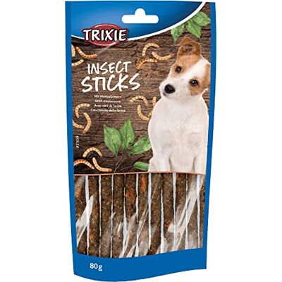 Trixie Hundeleckerli 31659 Bâtonnets de collation avec vers de farine 80 g – Friandises de qualité supérieure sans gluten pour chiens – Sans céréales ni sucre, récompense savoureuse pour Trixie Hundeleckerli 31659 Bâtonnets de collation avec vers de farine 80 g – Friandises de qualité supérieure sans gluten pour chiens – Sans céréales ni sucre, récompense savoureuse pour