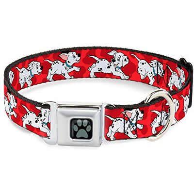 Collier pour chien à pattes de Dalmatien en couleurs complètes - DC-WDY179-L Collier pour chien à pattes de Dalmatien en couleurs complètes - DC-WDY179-L