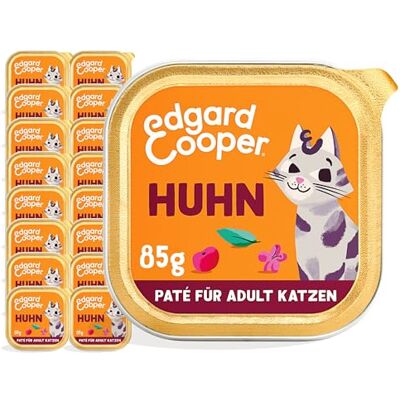 Edgard & Cooper Nourriture Humide pour Chat (Poulet, 85 g x 16), sans céréales, Pleine de Viande fraîche et d'ingrédients naturels, Convient aux Chats stérilisés et Actifs, Haute teneur en protéines Edgard & Cooper Nourriture Humide pour Chat (Poulet, 85 g x 16), sans céréales, Pleine de Viande fraîche et d'ingrédients naturels, Convient aux Chats stérilisés et Actifs, Haute teneur en protéines