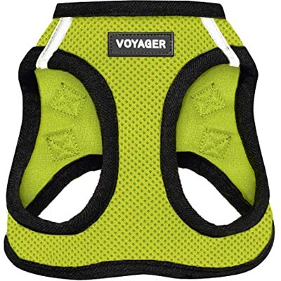 Best Pet Supplies Voyager Step-in Air – Harnais en maille résistante aux intempéries pour chiens de petite et moyenne taille, base vert citron, taille XXS Best Pet Supplies Voyager Step-in Air – Harnais en maille résistante aux intempéries pour chiens de petite et moyenne taille, base vert citron, taille XXS