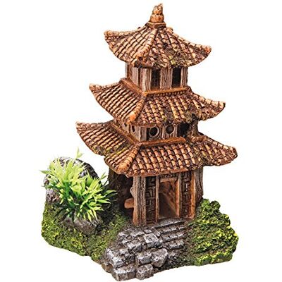 Nobby Temple Asiatique Décoration pour Aquarium 10 x 9 x 14,5 cm Nobby Temple Asiatique Décoration pour Aquarium 10 x 9 x 14,5 cm