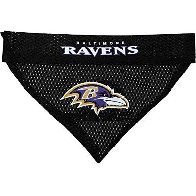 Pets First Bandana de sport réversible pour chien de la NFL Baltimore Ravens avec logo de l'équipe brodé de qualité supérieure Taille S/M Pets First Bandana de sport réversible pour chien de la NFL Baltimore Ravens avec logo de l'équipe brodé de qualité supérieure Taille S/M