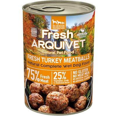 Arquivet Boulettes de Dinde - Nourriture pour Chiens - 400g Arquivet Boulettes de Dinde - Nourriture pour Chiens - 400g