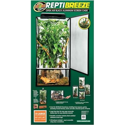 Zoo Med Reptibreeze Cage Grillagée en Aluminium pour Reptile 41 x 41 x 51cm Zoo Med Reptibreeze Cage Grillagée en Aluminium pour Reptile 41 x 41 x 51cm