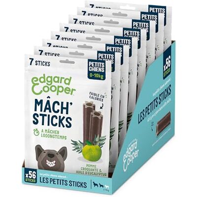 Edgard & Cooper Edgard Cooper Friandises Pour Chien, (Eucalyptus & Pomme, 7 bâtons x 8), Petit, Un par Jour, Faible en Calorie, Mastication Longue Efficace, Haleine Fraîche Edgard & Cooper Edgard Cooper Friandises Pour Chien, (Eucalyptus & Pomme, 7 bâtons x 8), Petit, Un par Jour, Faible en Calorie, Mastication Longue Efficace, Haleine Fraîche