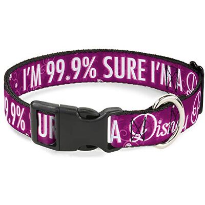 Buckle-Down Buckle Down Je suis 99.9-Percent Que Je suis Une Princesse Disney Rose/Blanc Plastique Clip Collier Buckle-Down Buckle Down Je suis 99.9-Percent Que Je suis Une Princesse Disney Rose/Blanc Plastique Clip Collier