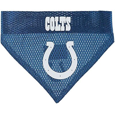 Pets First Bandana réversible pour chien NFL – Indianapolis Colts pour animal de compagnie – Bandana de sport double face avec logo de l'équipe brodée, taille S/M – 2 tailles et 32 équipes NFL disponibles Pets First Bandana réversible pour chien NFL – Indianapolis Colts pour animal de compagnie – Bandana de sport double face avec logo de l'équipe brodée, taille S/M – 2 tailles et 32 équipes NFL disponibles