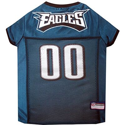 Pets First Maillot NFL Philadelphia Eagles pour chien, taille 3XL, meilleur costume de maillot de football pour chiens et chats, sous licence Pets First Maillot NFL Philadelphia Eagles pour chien, taille 3XL, meilleur costume de maillot de football pour chiens et chats, sous licence