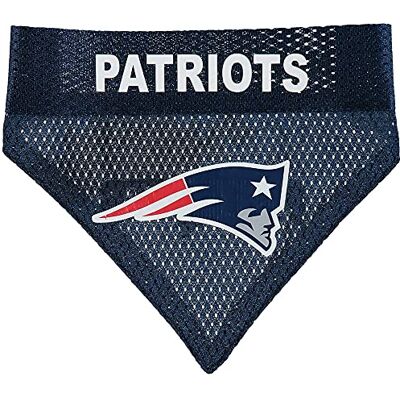 Pets First Bandana de sport réversible pour chien NFL Motif patriotes de l'Angleterre Taille S/M Pets First Bandana de sport réversible pour chien NFL Motif patriotes de l'Angleterre Taille S/M