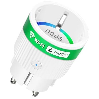 NOUS Prise Connectée Matter WiFi, 16A/3680W, Certifiée TÜV, Suivi de Consommation, Intégration Facile à Home Assistant, Compatible Alexa, Google/Apple Home, SmartThings & Tuya NOUS Prise Connectée Matter WiFi, 16A/3680W, Certifiée TÜV, Suivi de Consommation, Intégration Facile à Home Assistant, Compatible Alexa, Google/Apple Home, SmartThings & Tuya