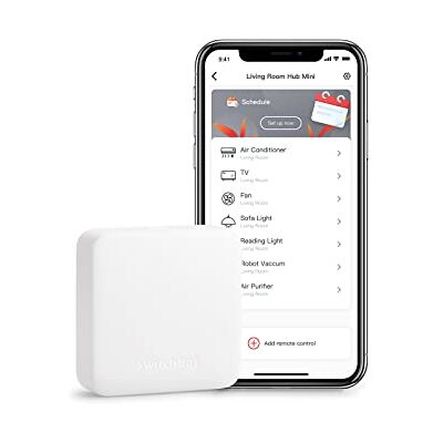 SwitchBot Mini télécommande intelligente, concentrateur à distance infrarouge universel pour maison intelligente, pour TV et climatiseur, connecter des appareils au WiFi, fonctionne avec SwitchBot Mini télécommande intelligente, concentrateur à distance infrarouge universel pour maison intelligente, pour TV et climatiseur, connecter des appareils au WiFi, fonctionne avec