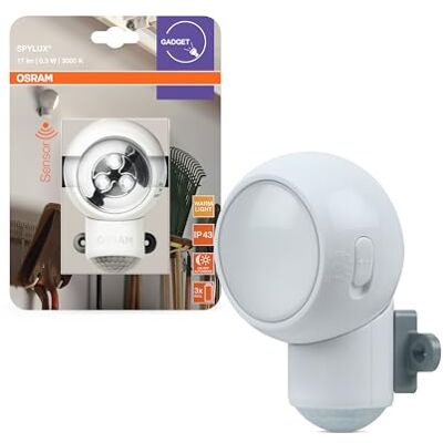 OSRAM SPYLUX Veilleuse LED blanche avec détecteur de mouvement OSRAM SPYLUX Veilleuse LED blanche avec détecteur de mouvement
