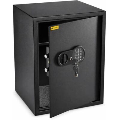 Homesafe HV50E Coffre-Fort Numérique à Combinaison Électronique, 50x35x35 cm (HxLxP), Coffre Argent Billet, Bijoux, Boîte de Rangement Sécurisée, Coffre de Bureau pour Documents et Objets de Valeur Homesafe HV50E Coffre-Fort Numérique à Combinaison Électronique, 50x35x35 cm (HxLxP), Coffre Argent Billet, Bijoux, Boîte de Rangement Sécurisée, Coffre de Bureau pour Documents et Objets de Valeur